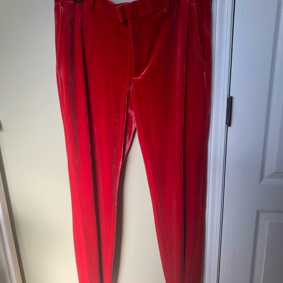 Stylish Red Men's Pants INC perfect condition - Picture 1 of 4